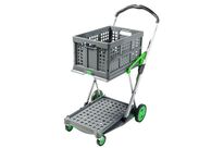Clax - Chariot pliant à bac - Capacité 60 kg - Pliable et Léger - Garantie 3 ans