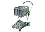 Clax - Chariot pliant à bac - Capacité 60 kg - Pliable et Léger - Garantie 3 ans