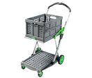 Clax - Chariot pliant à bac - Capacité 60 kg - Pliable et Léger - Garantie 3 ans