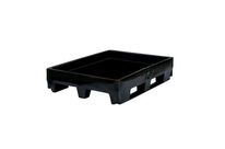 Promens - Bac de rétention plastique 157L - Polyéthylène recyclé - Résistant acides et bases - Noir