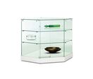 Vitrine d'exposition d'Angle Blanche H95- P47 cm