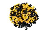 Manutan Expert - Chaîne de signalisation jaune/noir 25m - Polyéthylène Ø 6.5mm - Signalisation durable et visible