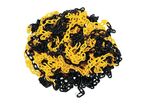 Manutan Expert - Chaîne de signalisation jaune/noir 25m - Polyéthylène Ø 6.5mm - Signalisation durable et visible