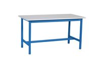 Sofame - Établi fixe PTH 1500x750mm - Plateau mélaminé - Charge 500kg - Bleu - Éco-responsable