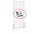 Etagère Inclinée pour Grilles 36x36cm Gris Alu