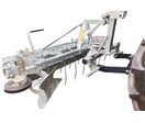 Herse de carrière équestre 120 cm - Lame niveleuse et rouleau cage - Attelage trois points pour micro-tracteurs Torros TACR120