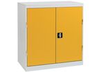 Kind - Armoire de stockage pour produits inflammables - 100L, 41L rétention, Acier Gris/Jaune, 1020x1005x545mm