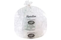 Manutan Expert - Lot de 500 Sacs-poubelle 50 L Transparents 22 microns - Résistants pour Déchets Lourds - Éco-responsables