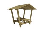 Mobextan - Table bancs Stagadon Pin - 260x240x250 cm - 10 places - Éco-responsable PEFC