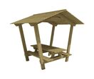 Mobextan - Table bancs Stagadon Pin - 260x240x250 cm - 10 places - Éco-responsable PEFC