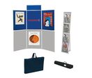 Kit complet stand 6 panneaux et présentoir 4 poches