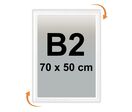 Cadre Clic-Clac B2 70 x 50 cm BLANC