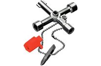 Knipex - Clé universelle Profi-Key 76mm - Zinc - Carré 5-8mm, Triangle 9mm - Poignées longues