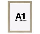 Cadre Déco Bois A1 Couleur CHENE-Profilé 30x14mm