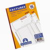 ELVE - Lot De 5 Manifolds FACTURES - 210 X 140 Mm - 50 Feuillets Triplis - Bloc De Factures Avec Copies