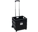 Manutan Expert - Chariot pliant à bac - Force 35kg - Plastique - Compact et Robuste - Garantie 10 ans