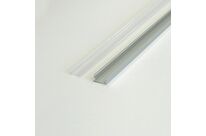 Profilé Aluminium pour Ruban LED Couvercle Blanc Opaque - 1 m