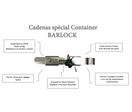 Cadenas / Serrure de container ou camion - INOX - Barlock CUBNER