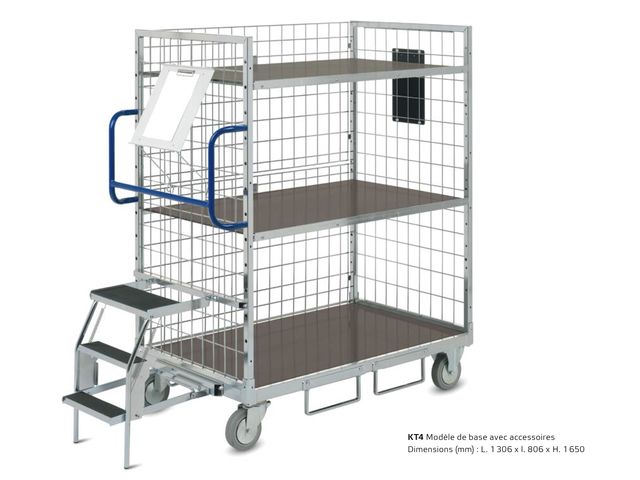 Chariot pour préparation de commandes KT4
