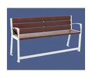 Banc plastique recyclé et acier Silaos spécial sénior