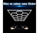 Kit 15 LED Hexagonal 582W avec cadre 110lm/w - Blanc Froid 6000K - 8000K