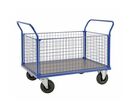Chariot À Plateau 4 Parois Grillagées 500kg 1020x800x1366mm