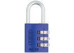 Abus - Cadenas à codes interchangeable 30mm Violet - Classe 3 - 3 molettes - Sécurité fiable