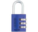 Abus - Cadenas à codes interchangeable 30mm Violet - Classe 3 - 3 molettes - Sécurité fiable