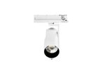 Spot LED sur Rail Triphasé Intelligent IA 35W CCT 50° Blanc