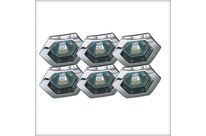 Kit enc rond 3x6W GX53 75mm blanc