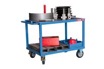 Servante établi, 2 plateaux bois glissnot, 1200 x 800 mm, 1000 kg