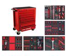 Servante d'atelier complète rouge STARTER 212 outils MW Tools MWE211R