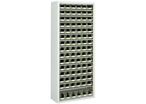 Armoire de Rangement Manugreen - 90 Bacs 1L Vert - 1690x700x300mm - Acier Gris - Organiser Entrepôt