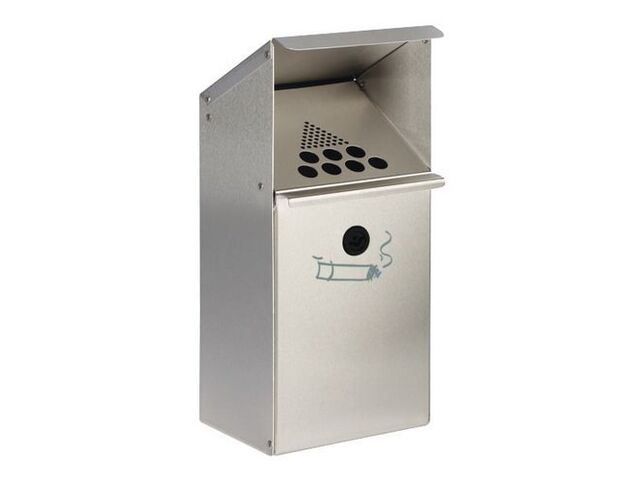 Cendrier Mural En Acier H:41 Cm Cap.:3.7 L