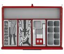 Servante d'atelier rouge 7 tiroirs mini master - 516 outils Teng Tools TKW26R516T