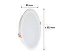 Spot LED Encastrable Plat Étanche 30W BLANC Transformateur Intégré - Blanc Neutre 4000K - 5500K