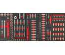Servante d'atelier complète large - 11 tiroirs - Coffre supérieur XXL - 729 outils en acier Chrome Vanadium MW Tools MWE799R33X