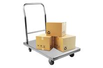 Chariot plateforme inox