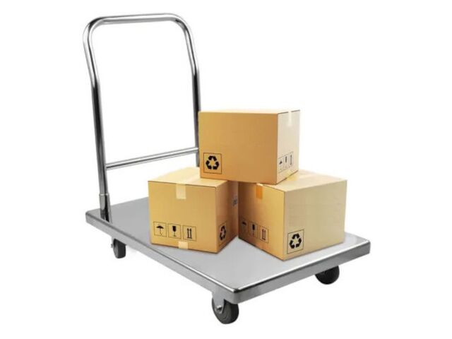 Chariot plateforme inox