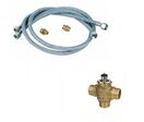 Kit vanne 3 voies, avec 2 flexibles et 2 raccords 1/2" non montés - AXELAIR