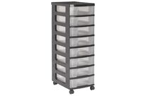 Tour De Rangement 8 Tiroirs 7l Coloris Tran Sparent