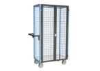 Servantes grillagées 4 côtés, verrouillables, plateau tôle galva 250 à 500 kg