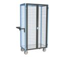 Servantes grillagées 4 côtés, verrouillables, plateau tôle galva 250 à 500 kg
