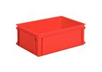 UTZ - Bac norme Europe 40L Rouge - 600x400x220mm - Polypropylène Gerbable - Stockage Robuste