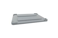 Manutan Expert - Couvercle pour caisse palette Euro 1200x800 mm - Gris - PEhd - Garantie 10 ans
