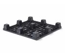 Palette plastique légère – emboîtable et ajourée avec 9 pieds - 1100 x 1100 mm | QP1111LR9FR