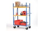 Chariot à étagères réglables
