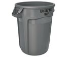 Rubbermaid - Conteneur Rond 38L Gris - Usage Alimentaire HACCP NSF - Plastique Recyclable