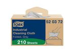 Tork - Chiffon de Nettoyage Industriel Plié Handy Box - Gris - Tissu - 210 Feuilles/Paquet - Haute Absorption