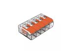 Pack de  20 - Borne de raccordement à levier 5 entrées